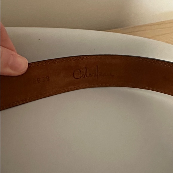 Cole Haan Men's Brown Leather Belt - Picture 3 of 7